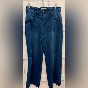 Dear John Dark Blue Audrey Wide Leg Front Pocket Jeans Size 29